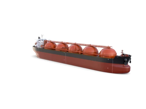 Gas Tanker Carrier V2 3D Model