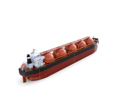Gas Tanker Carrier V2 3D Model