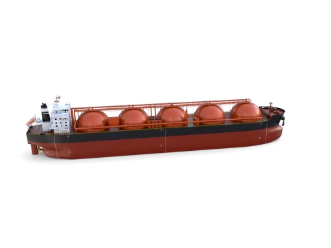 Gas Tanker Carrier V2 3D Model