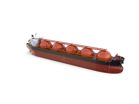 Gas Tanker Carrier V2 3D Model