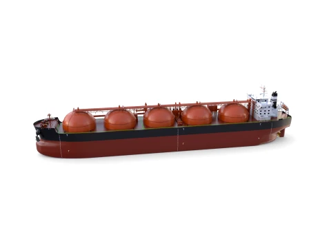 Gas Tanker Carrier V2 3D Model