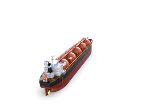 Gas Tanker Carrier V2 3D Model