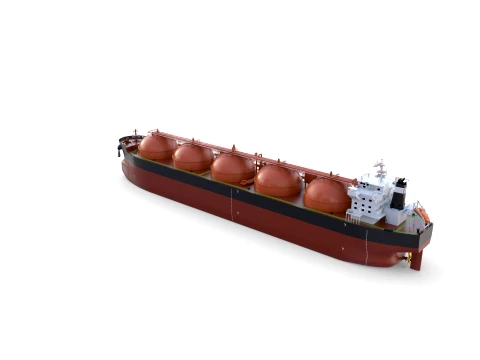 Gas Tanker Carrier V2 3D Model