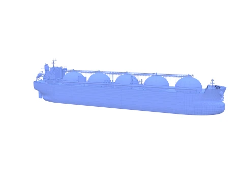 Gas Tanker Carrier V2 3D Model