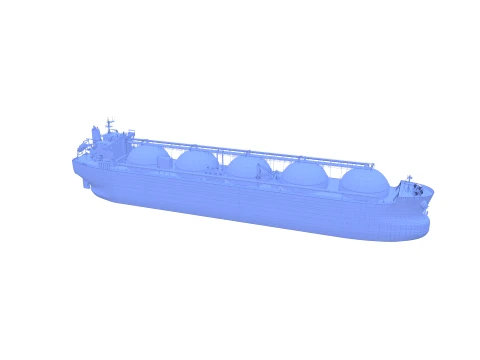 Gas Tanker Carrier V2 3D Model