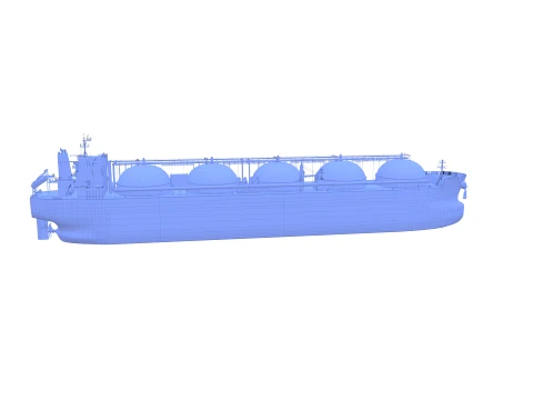 Gas Tanker Carrier V3 3D Model