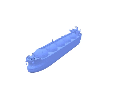 Gas Tanker Carrier V3 3D Model