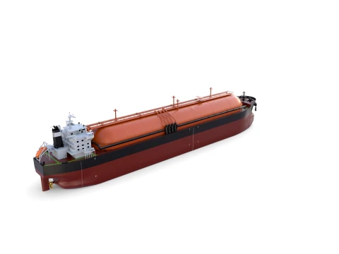 Gas Tanker Carrier V6 3D Model