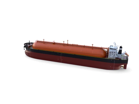 Gas Tanker Carrier V6 3D Model