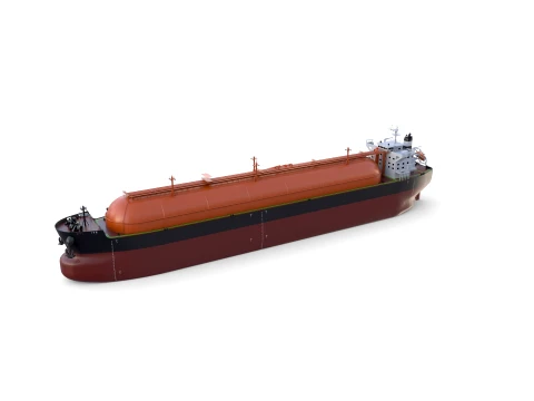 Gas Tanker Carrier V6 3D Model