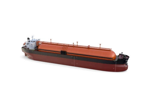 Gas Tanker Carrier V6 3D Model