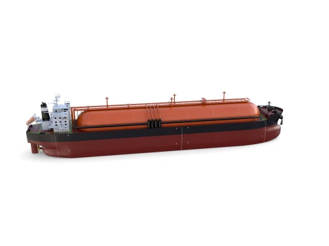 Gas Tanker Carrier V6 3D Model