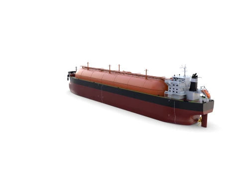 Gas Tanker Carrier V6 3D Model