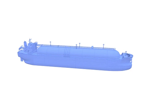 Gas Tanker Carrier V6 3D Model