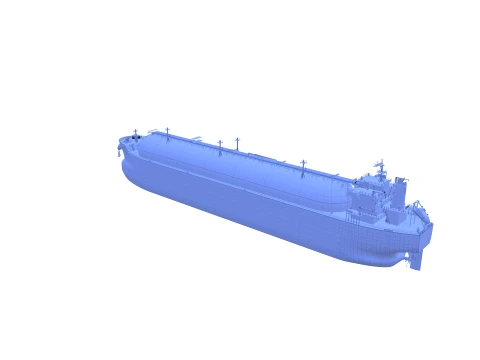 Gas Tanker Carrier V6 3D Model