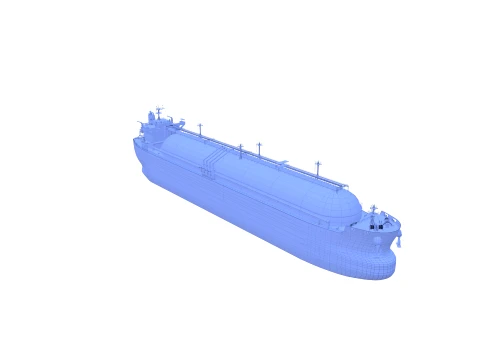 Gas Tanker Carrier V6 3D Model