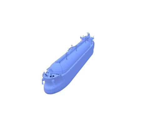 Gas Tanker Carrier V6 3D Model