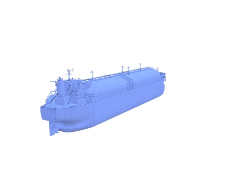 Gas Tanker Carrier V6 3D Model