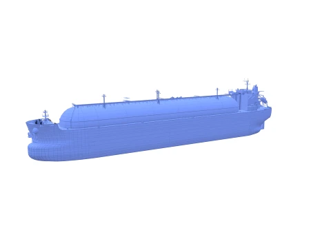 Gas Tanker Carrier V6 3D Model