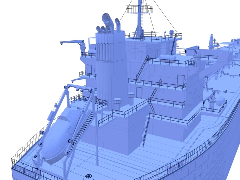Tanker Carrier V3 3D Model