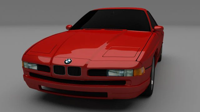 BMW E31 8シリーズ 3Dモデル .c4d .max .obj .3ds .fbx .stl .blend 