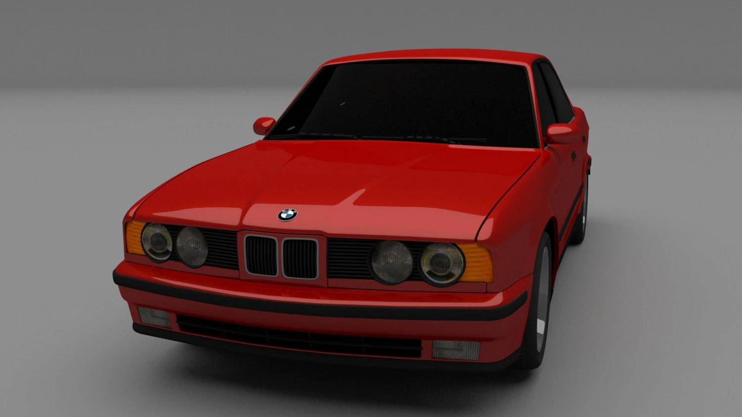 bmw e34 5 series 3D Model .c4d .max .obj .3ds .fbx .stl .blend 