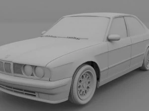 bmw e34 5 series 3D Model