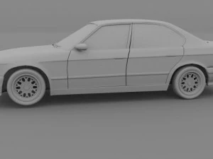 bmw e34 5 series 3D Model