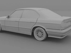 bmw e34 5 series 3D Model