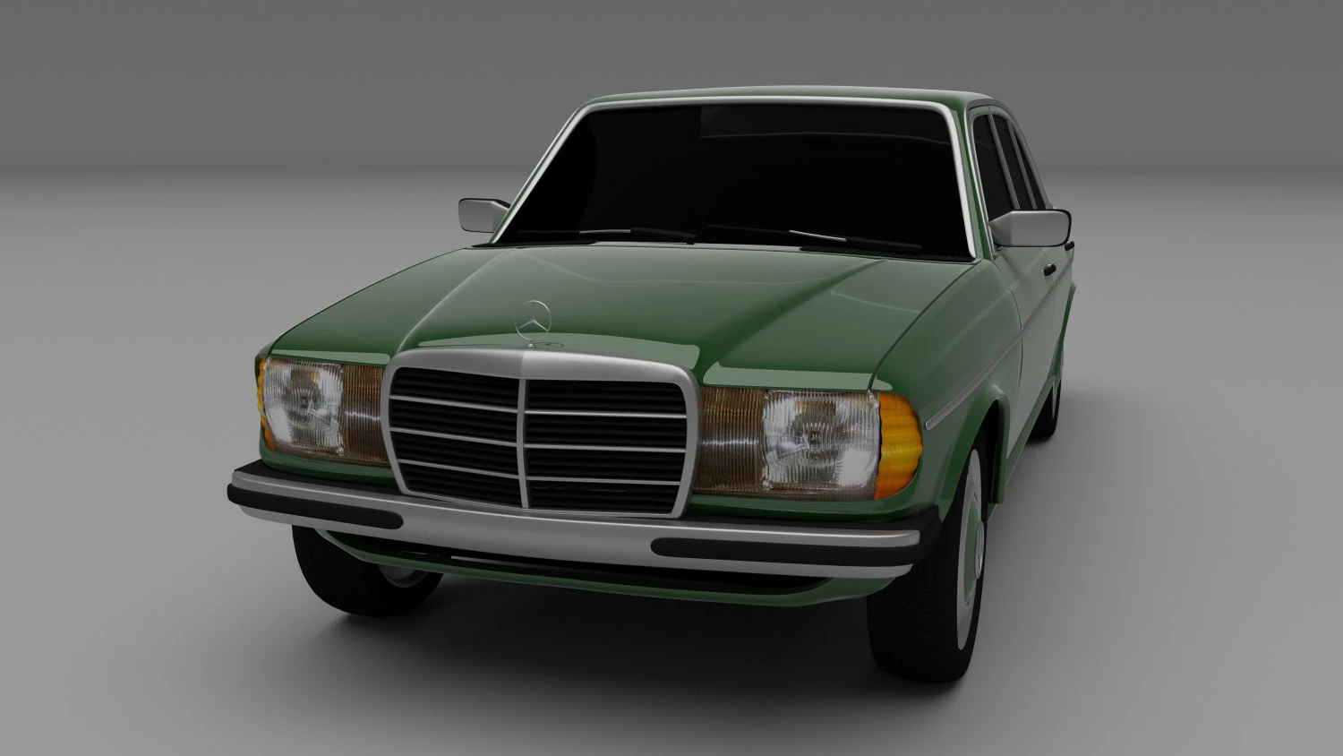 mercedes w123 3D Model .c4d .max .obj .3ds .fbx .stl .blend 