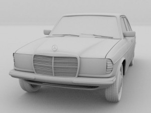 mercedes w123 3D Model