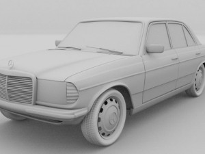 mercedes w123 3D Model
