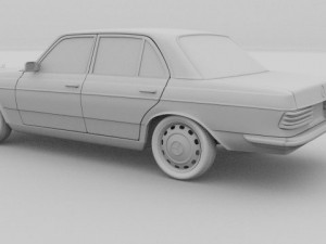 mercedes w123 3D Model