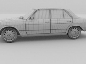mercedes w123 3D Model