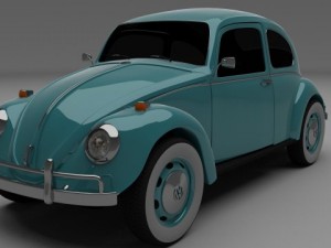 vw beetle Modello 3D