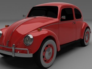 vw beetle Modello 3D