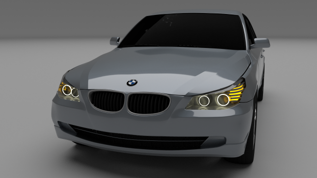 bmw e60 5 series 3D Модель .c4d .max .obj .3ds .fbx .stl .blend 