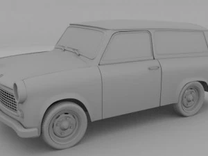 trabant 601 estate 3D Model
