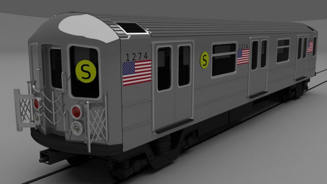 new york subway train Model 3D .c4d .max .obj .3ds .fbx .stl .blend 