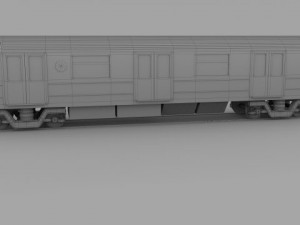 new york subway train Model 3D