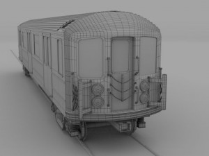new york subway train Model 3D
