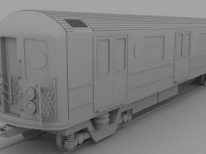 new york subway train Model 3D