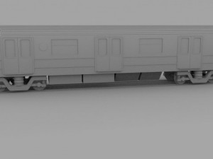new york subway train Model 3D