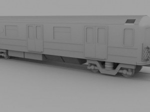 new york subway train Model 3D