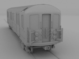 new york subway train Model 3D