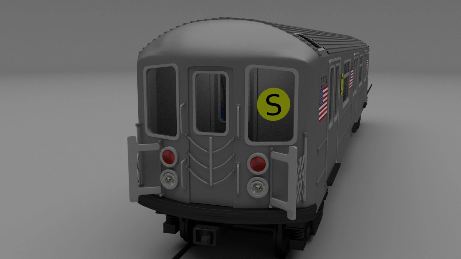 ny train w interior 3D Model .c4d .max .obj .3ds .fbx .stl .blend 