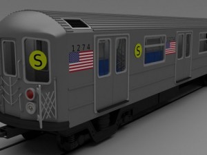 ny train w interior Modelo 3D