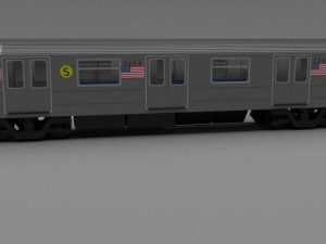 ny train w interior Modelo 3D