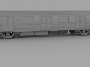 ny train w interior 3D Model