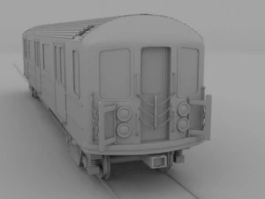 ny train w interior 3D Model